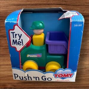 Vintage TOMY Push ‘n Go Dump Truck - NIB